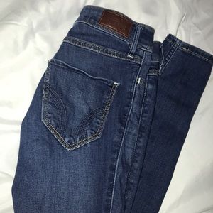 Hollister blue skinny jeans